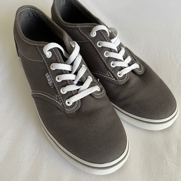 Vans Off the Wall Grey/Gray Lace-Up Sneakers, Brand new, Size US 7 - Picture 4 of 11